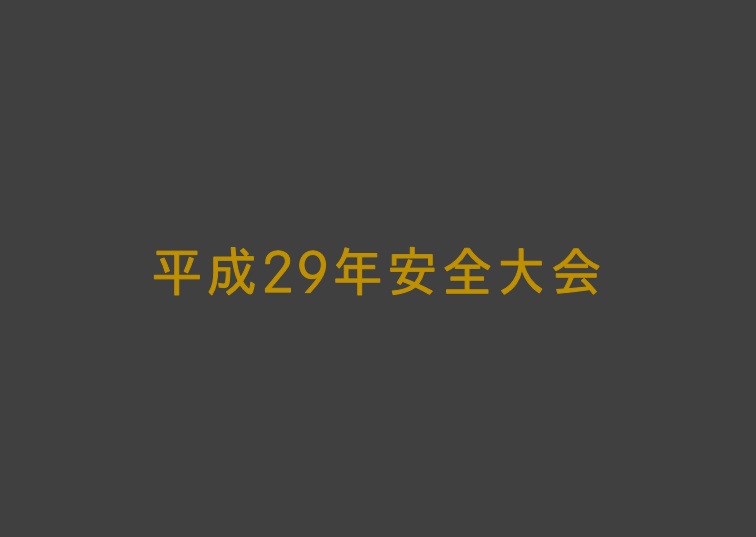 平成29年安全大会