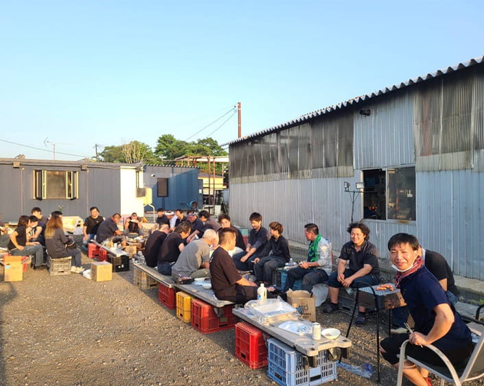 お客様と焼肉懇親会